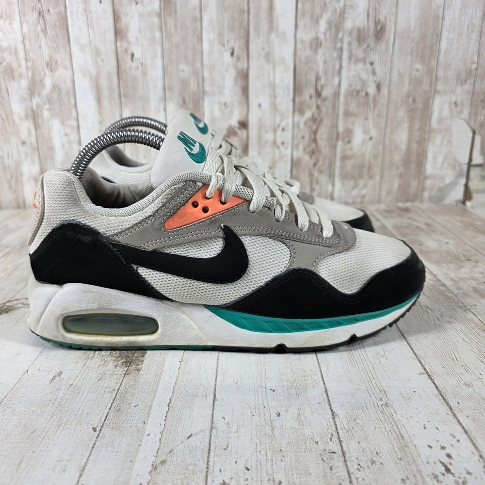Nike Air Max Correlate Womens 8.5 White Black Wolf Grey Green 511417-136